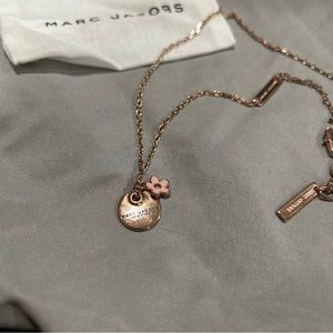 Marc Jacobs Rose Gold Daisy Pendant Necklace